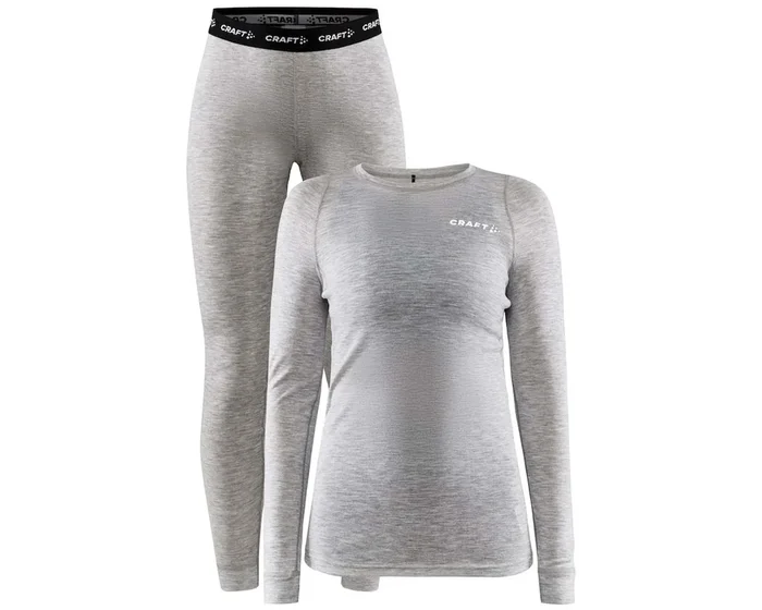 Craft Core Wool Merino Set Damen langarm | ash-melange