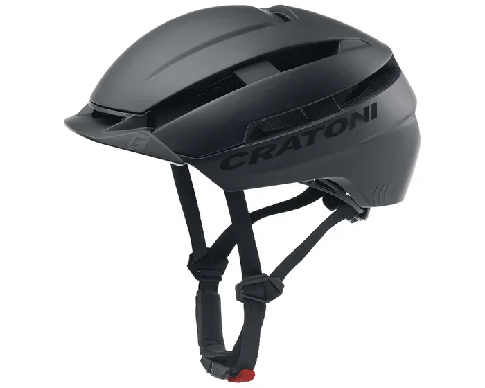 Cratoni C-Loom 2.0 City/E-Bike Helm mit LED-Rücklicht | black matt