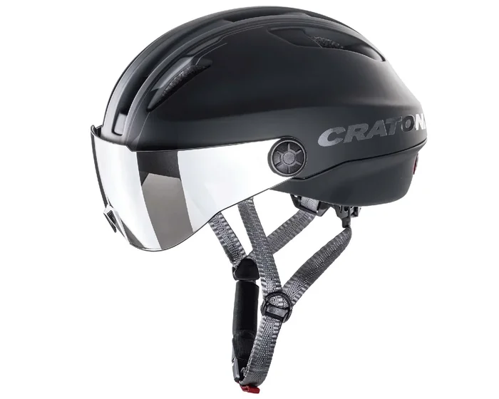 Cratoni Evo Visier-Fahrradhelm | black-anthracite matt