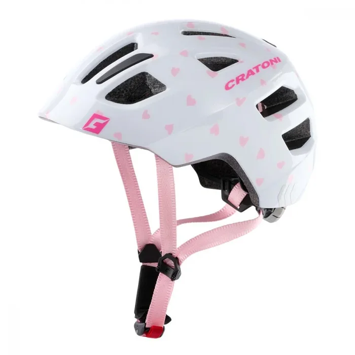 Cratoni Kinderhelm Maxster Kid Herz rosa glänzend XS/S 46 bis 51cm