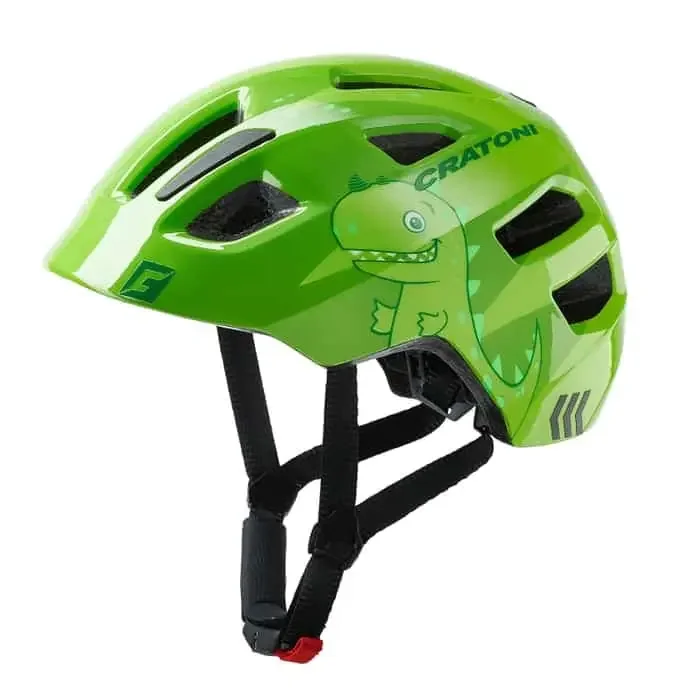 Cratoni Maxster Fahrradhelm Kinder Dino grün S/M (51-56 cm)