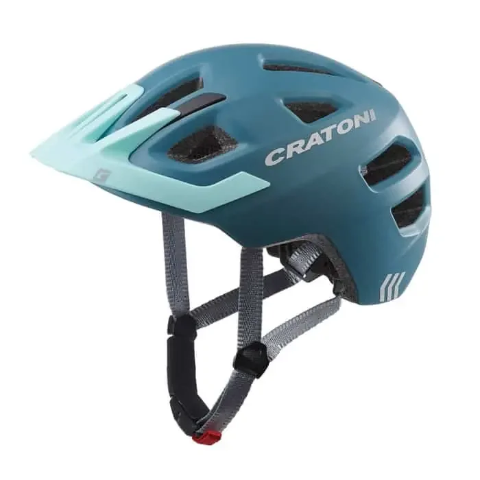 Cratoni Maxster Pro Fahrradhelm Kinder steel-blue S/M (51-56 cm)