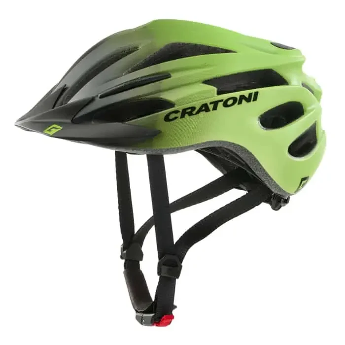 Cratoni Pacer Jr. Fahrradhelm Kinder schwarz-lime XS-S ( 49-55 cm)