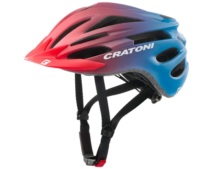Cratoni Pacer Junior – Kinder Fahrradhelm | red-blue matt