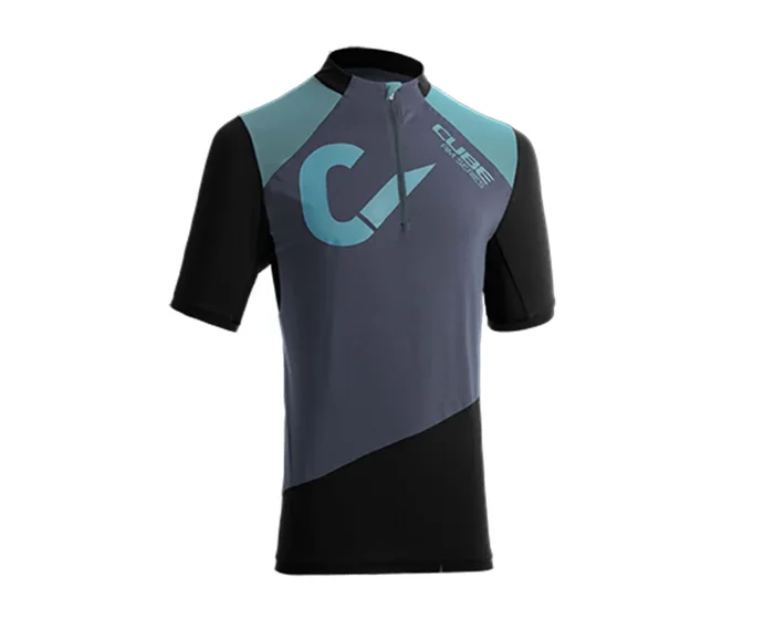 Cube AM Trikot kurzarm | blue n grey n lime