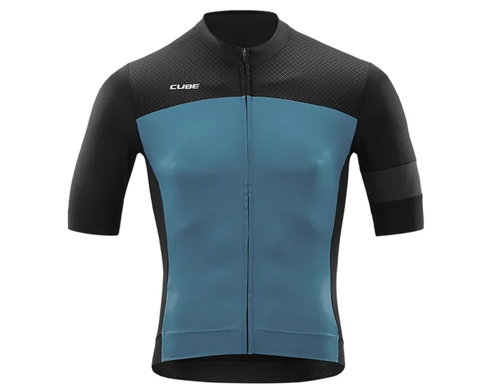 Cube Blackline Trikot kurzarm | black n smoke blue