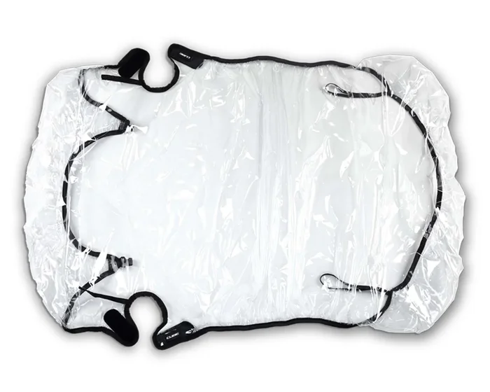 Cube Regenschutz für Kinder Fahrradanhänger Double CMPT | transparent