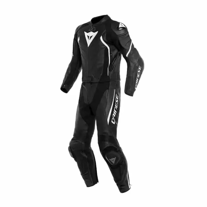 Dainese Avro 4 Lederkombi schwarz-weiß 110 lang