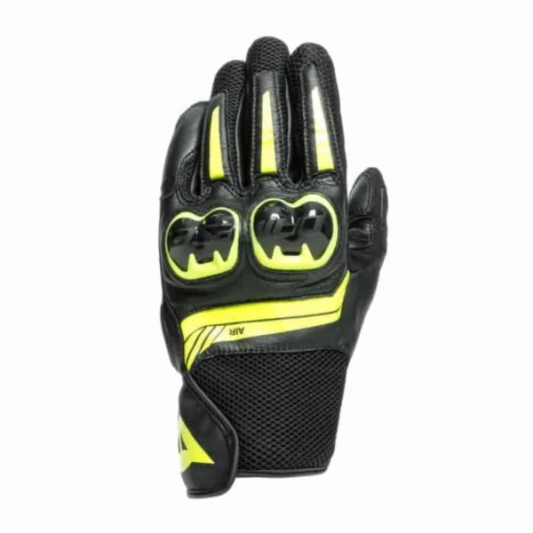 Dainese Mig 3 Motorradhandschuhe Leder schwarz-neon M