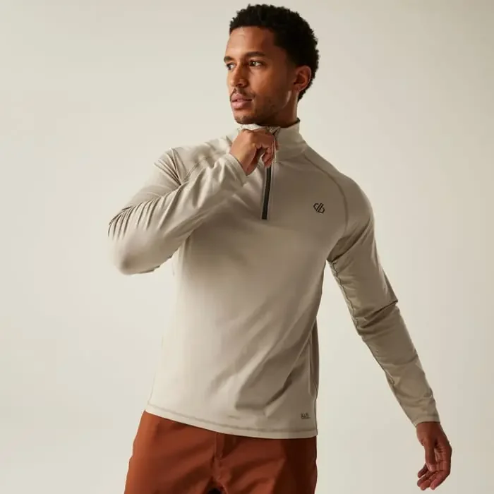 Dare2b Fuse Up II Core Stretch Radshirt langarm Herren stone XXL