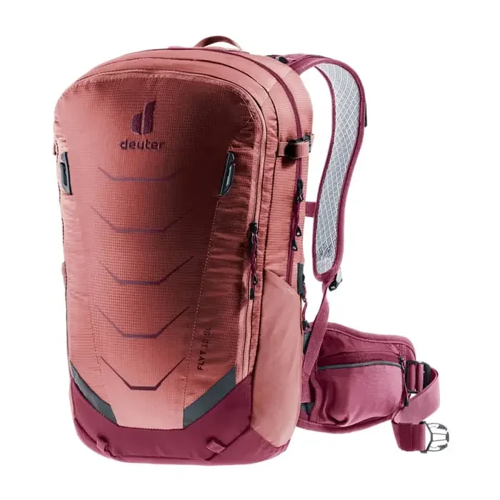 Deuter Flyt 12 SL MTB Rucksack mit Protektor rot