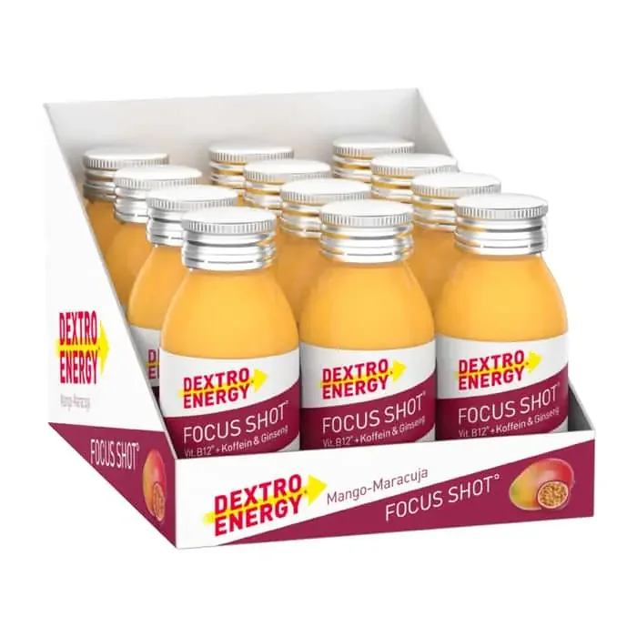 Dextro Energy* Focus Shot Sportgetränk Box (12 x 60 ml)