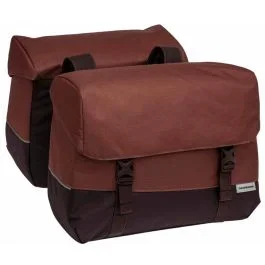 Doppelfahrradtasche New Looxs Joli 37 Liter 38 x 18 x 29 cm (2x) – burgunder/rost