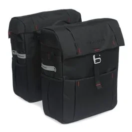 Doppelpacktasche New Looxs Vigo Double Racktime 37 Liter 31 x 40 x 15 cm (2x) – Schwarz