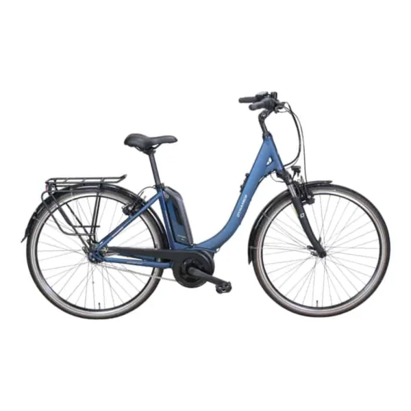 Dynamics Syncron Plus 407 E-Bike City Bike Tiefeinsteiger 28″ blau 55 cm