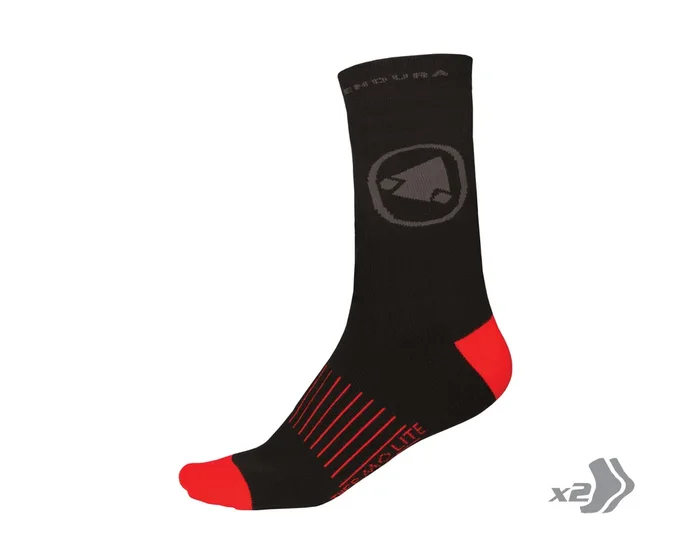 Endura Thermolite II Socken (Doppelpack) | schwarz