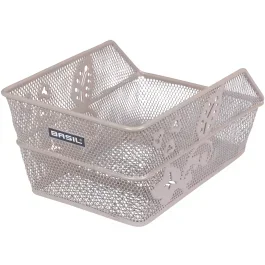 Fahrradkorb Basil Cento Flower S 31 x 21 x 0 – Nude Metallic