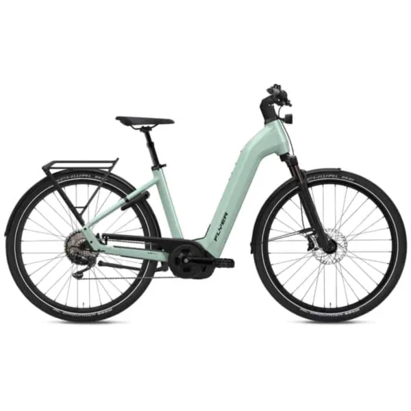 Flyer Gotour 7.10 E-Bike Trekkingrad Tiefeinsteiger 29″ grün M = 48 cm