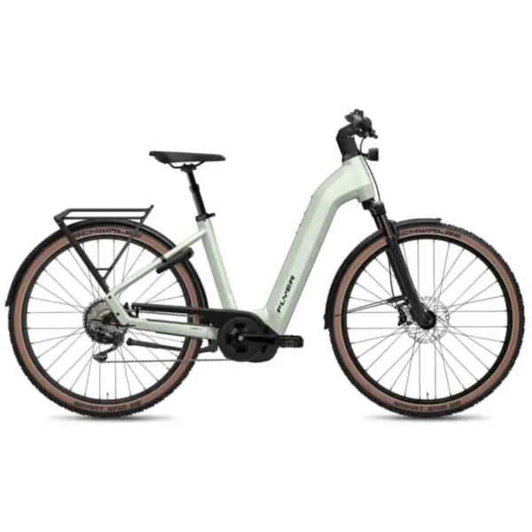 Flyer Gotour 7.12 XC ABS SUV E-Bike Trekkingrad Tiefeinsteiger 29″ grün M = 48 cm