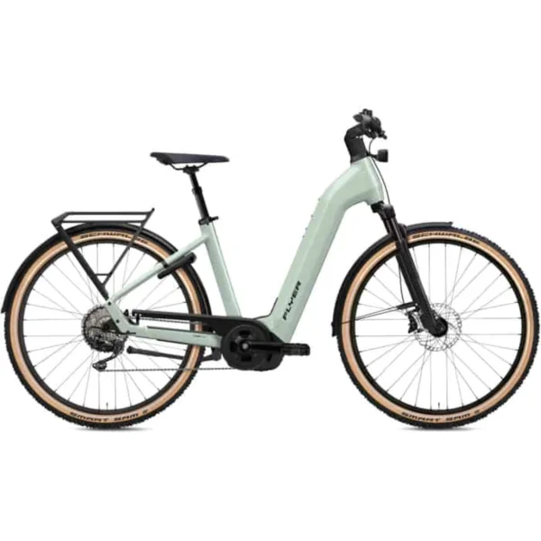 Flyer Gotour 7.12 XC SUV E-Bike Trekkingrad Tiefeinsteiger 29″ grün XL = 60 cm