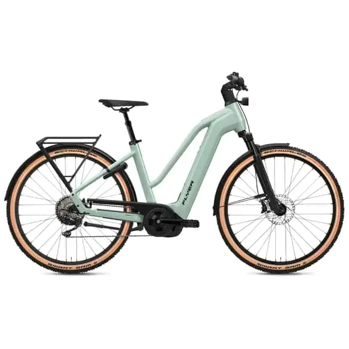 Flyer Gotour 7.12 XC SUV E-Bike Trekkingrad Trapez 29″ grün
