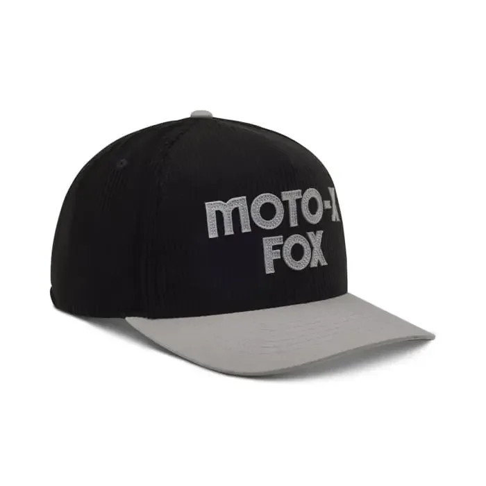 Fox Moto-X Corduroy Hat Snapback Kappe schwarz uni