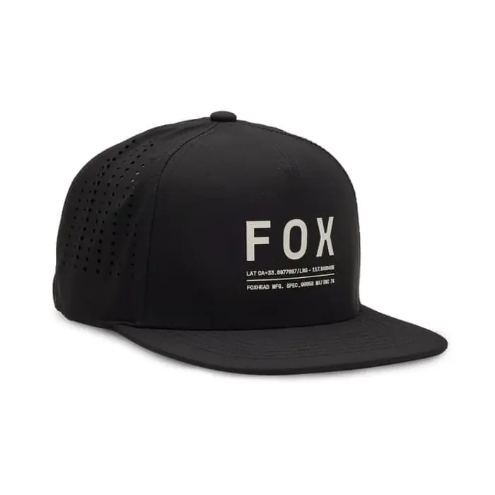 Fox Non Stop Tech Snapback Kappe schwarz uni