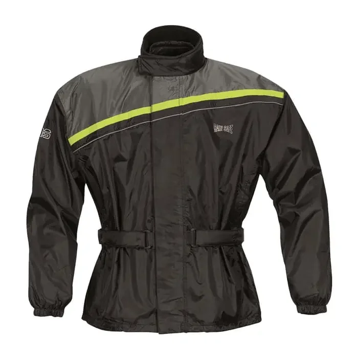 GMS Douglas Regenjacke schwarz-neongelb M