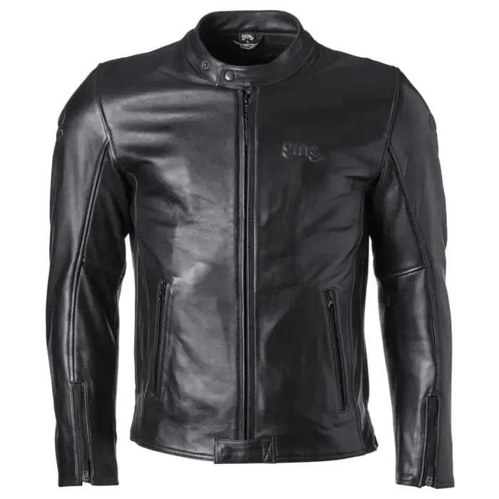 GMS The Roland Stones Motorrad Lederjacke schwarz M