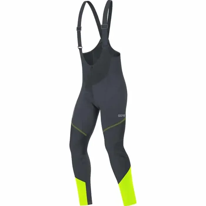 Gore C3 Windstopper Bib Tights+ Trägerhose Herren schwarz-gelb L (50)
