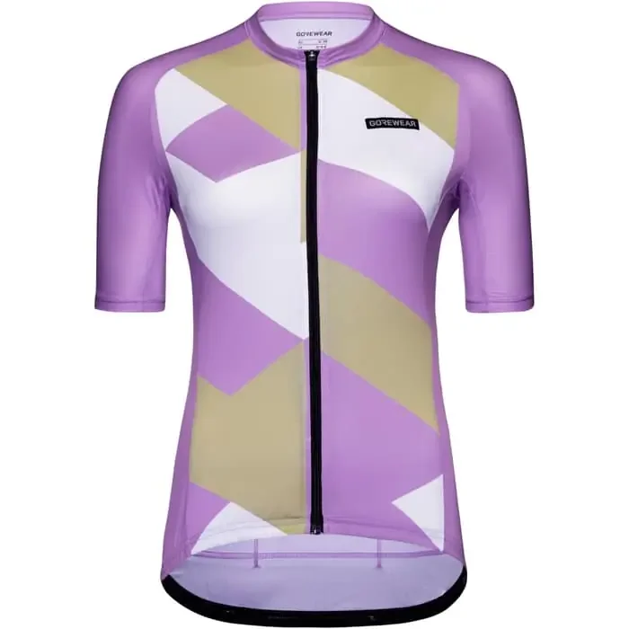 Gore Spirit Signal Radtrikot kurzarm Damen scrub purple white XS