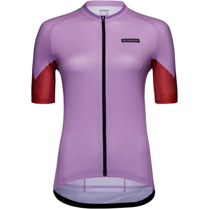 Gore Spirit Triangle Radtrikot kurzarm Damen scrub purple-lab red M