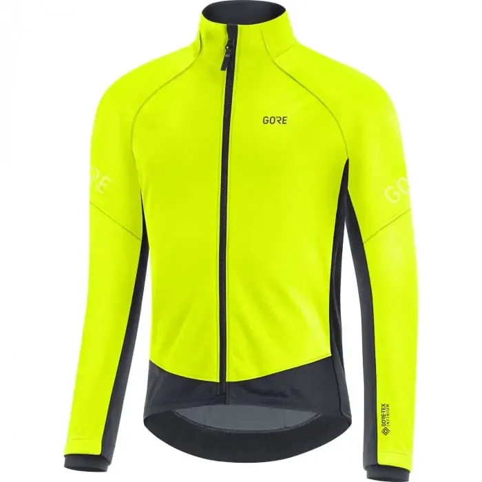 Gore Tex C3 Infinium Softshelljacke Herren neon-gelb M