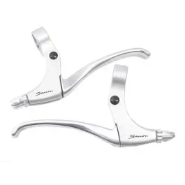Hebelsatz Saccon für Rollerbremse – 4 Finger – Satin/Silber