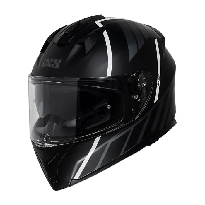 IXS HX 217 Integralhelm schwarz-weiß-matt XS