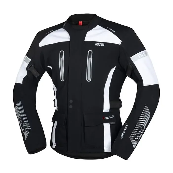 IXS Pacora-ST Motorradjacke Herren Textil schwarz-weiß XXL