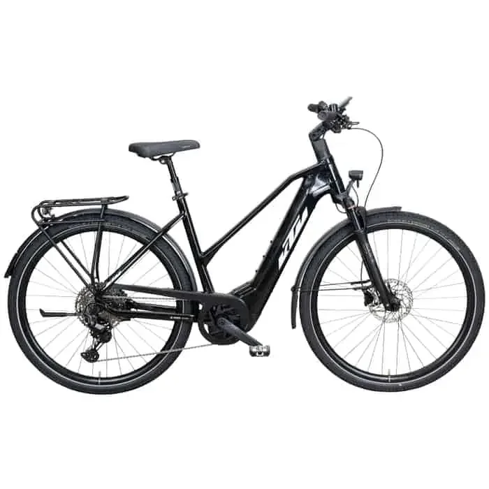 KTM Macina Ultimate Pro 750 E-Bike Trekkingrad Trapez 28″ schwarz 56 cm