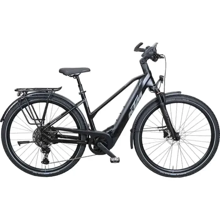 KTM Macina Ultimate Pro 800 E-Bike Trekkingrad Trapez 28″ schwarz 56 cm = L
