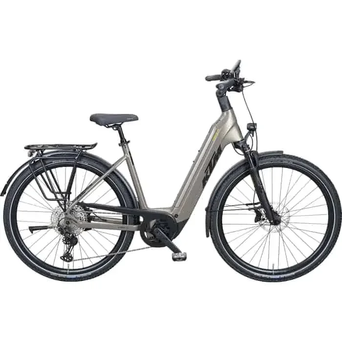 KTM Macina Ultimate XTS E-Bike Trekkingrad Tiefeinsteiger 28″ grau L = 56 cm