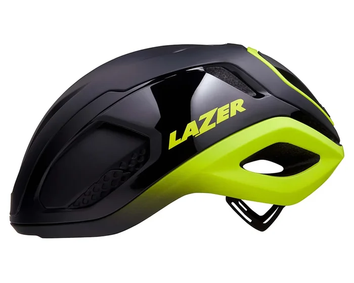 Lazer Vento KinetiCore Rennrad/Gravel Helm | black flash yellow