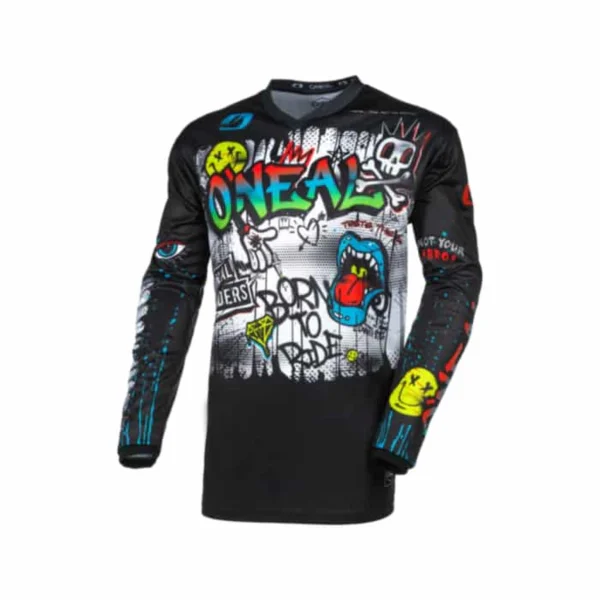 ONeal Element Rancid Crossshirt Kinder schwarz-multi M