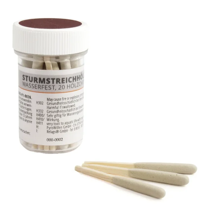 Origin Outdoors wasserfeste Sturmstreichhölzer in Dose (20 Stück)