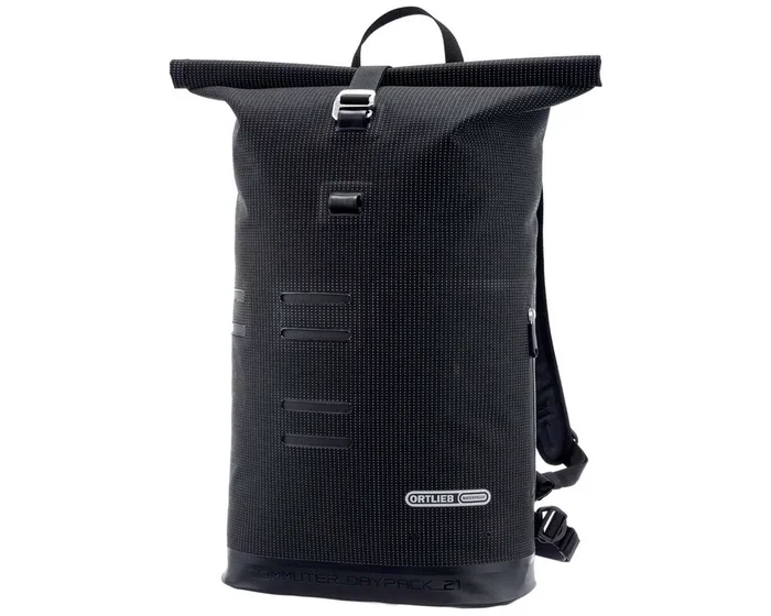 Ortlieb Commuter-Daypack High-Vis – 21 Liter wasserdichter Rucksack | black-reflex