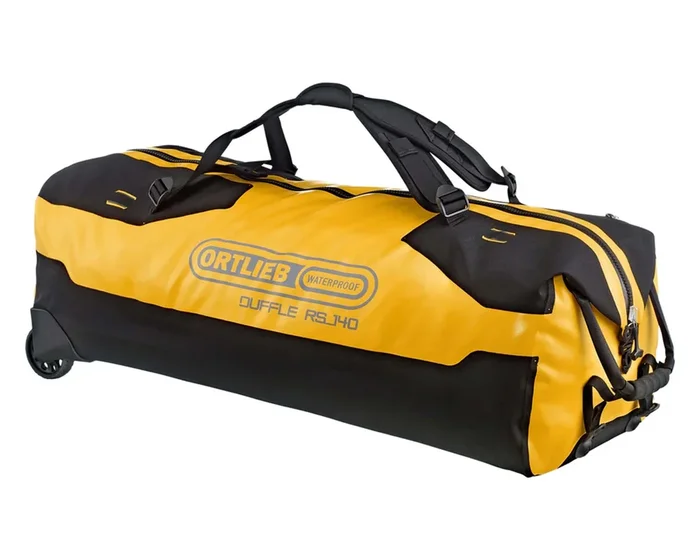 Ortlieb Duffle RS – 140 Liter wasserdichte Reisetasche mit Rollen | sun yellow