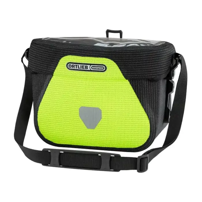Ortlieb Ultimate High Vis Lenkertasche (6,5 l) Neongelb-Schwarz