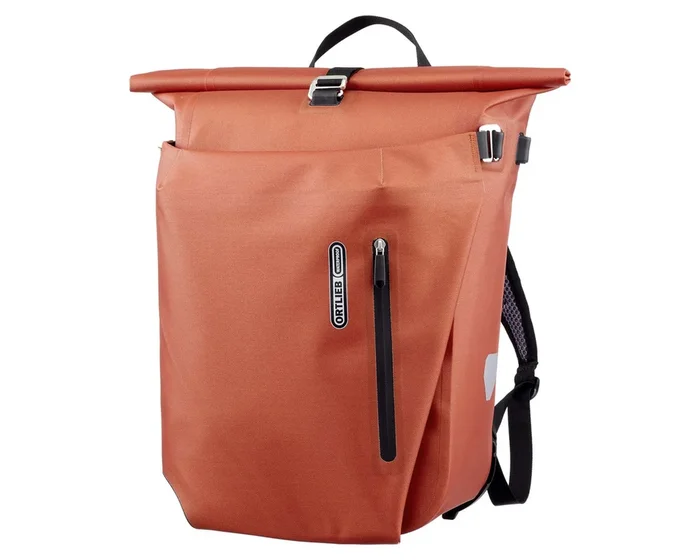 Ortlieb Vario QL2.1 – 20 Liter wasserdichter Rucksack-Fahrradtasche Hybrid | rooibos