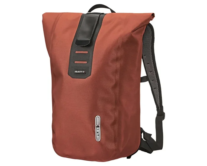 Ortlieb Velocity Lite – 17 Liter wasserdichter Fahrradrucksack | rooibos