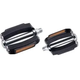 Pedale Marwi 677H mit Reflektoren – Silber/Schwarz (Werkstattverpackung)