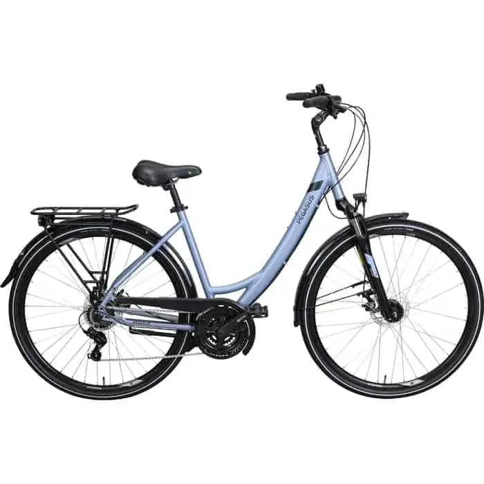 Pegasus Piazza Disc Trekkingrad Tiefeinsteiger 28″ blau 55 cm