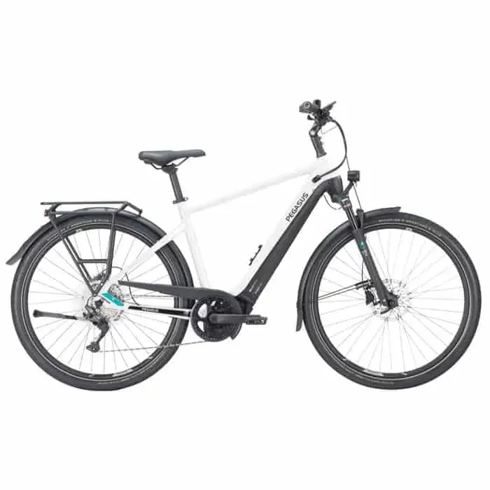 Pegasus Premio EVO 10 Lite 625 E-Bike Trekking Herren 28″ weiß 45 cm